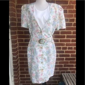 Vintage Whirlaway sz 16 Floral Shift Dress